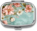 Metal 2 Compartment Pill Organizer Travel Friendly Portable Compact Pill Box by Unknown