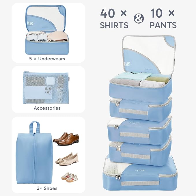 ALL INCLUDED 10 Set Durable Packing Cubes - Image 4