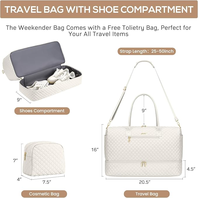 Travel Overnight Bag Weekender Bags - Image 3