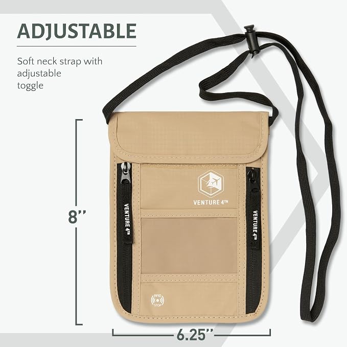 VENTURE 4TH Passport Holder Neck Wallet - Image 2