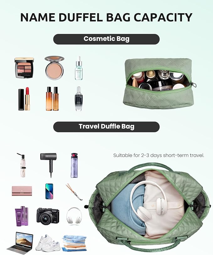 Monogrammed Gifts for Women-Initial Travel Bag - Image 6