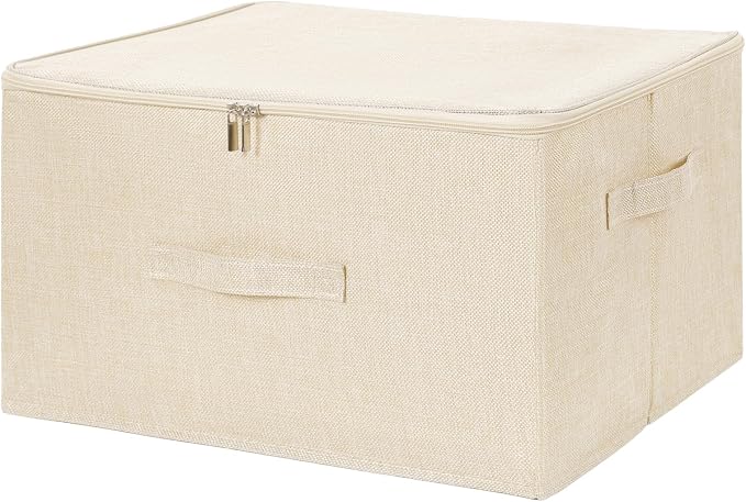 ANMINY 2PCS Storage Bins with Zipper Lids 36 Qt Lidded Fabric Storage Boxes - Image 6