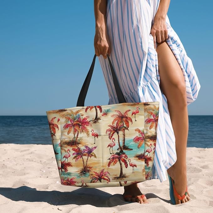 Beach Bag for Women Beach Tote Bag Waterproof Sandproof Large Bags - Image 6