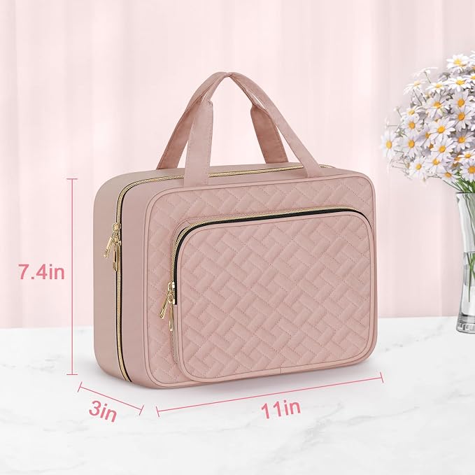 Wedama Toiletry Bag for Women, Medium Cosmetic Travel Bag, Hanging Toiletry Bag - Image 5