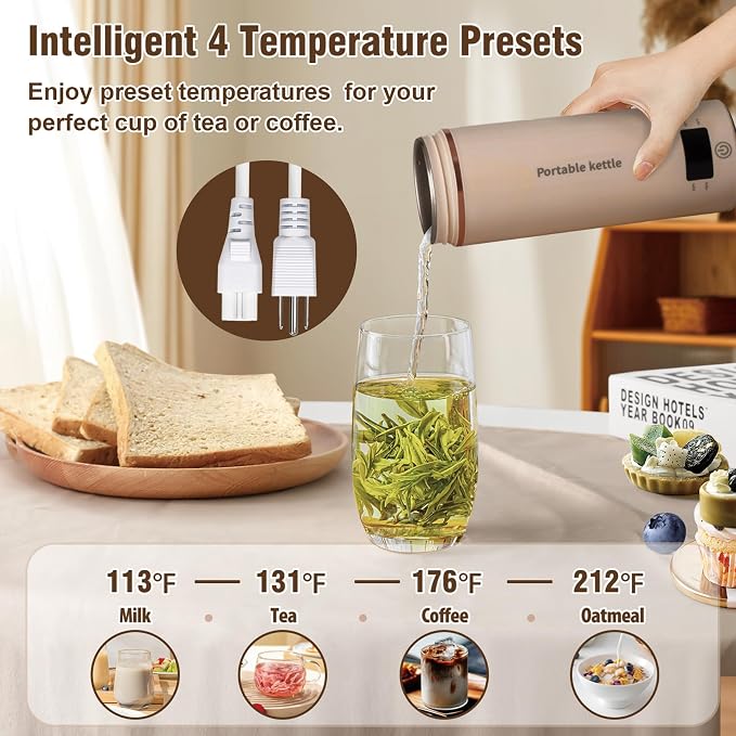 Travel Electric Kettle Portable Mini Kettle, Small Hot Water Boiler - Image 4