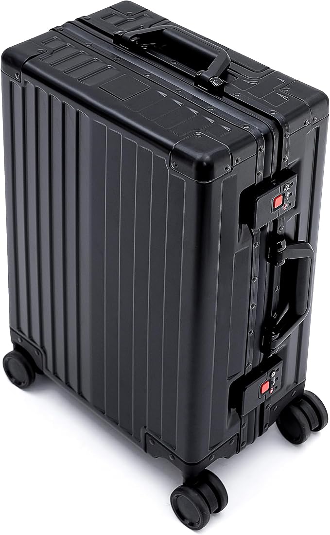 YYW Aluminum Carry-On Luggage Airline Approved Lightweight Suitcase - Image 2