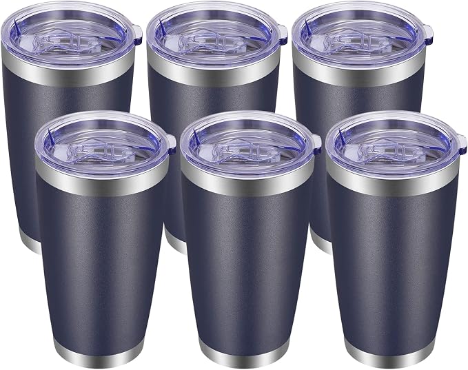 VEGOND 20oz Tumbler with Lid and Straw Stainless Steel Tumbler Cup Bulk Vacuum by VEGOND