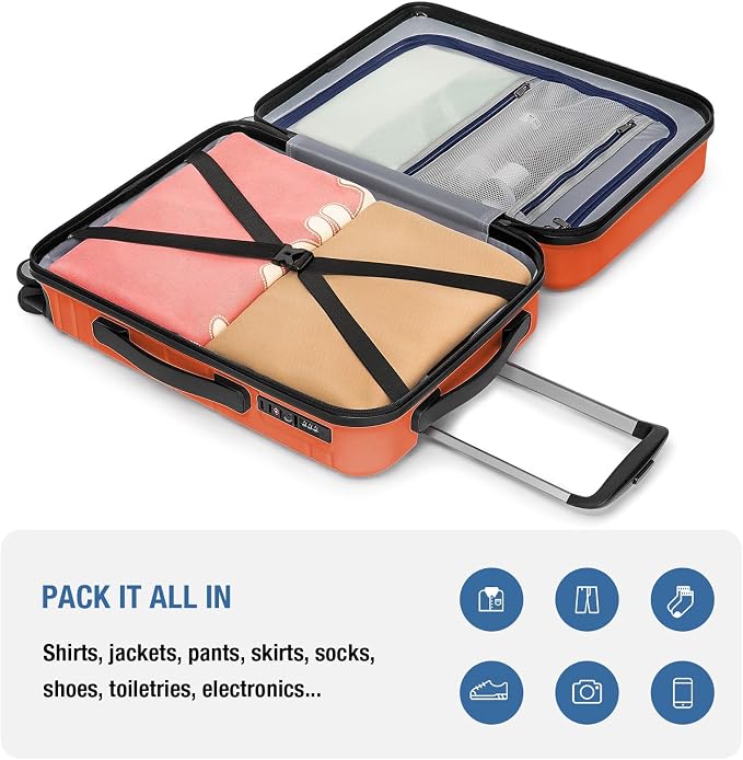 KYME Carry On Luggage 22x14x9 Airline Approved - Image 8