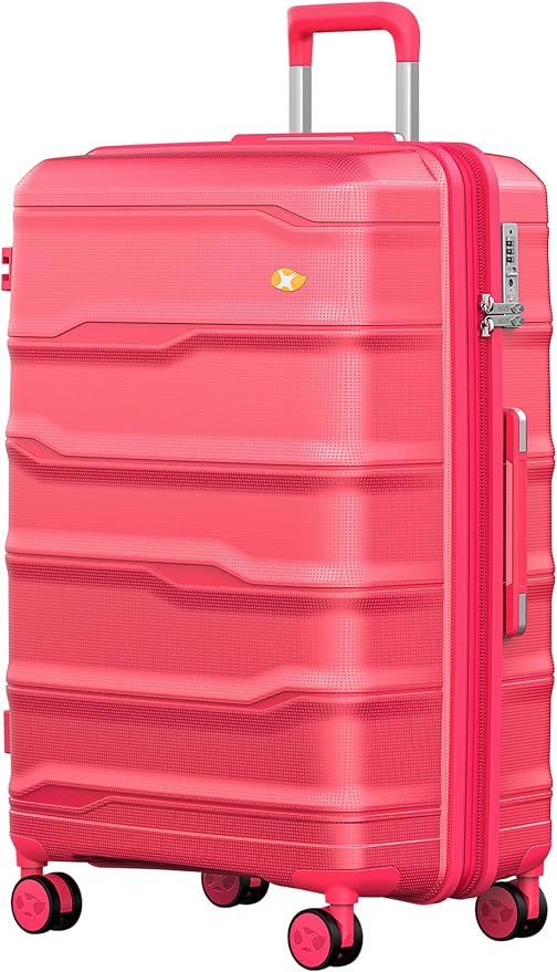 28 Inch Luggage with Spinner Wheels, Large Hard Shell Suitcase, Lightweight PP by MGOB