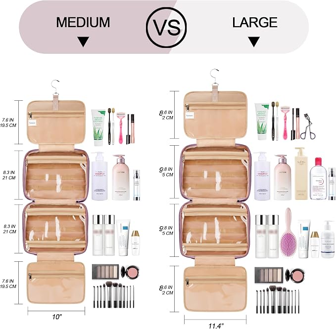 Travel Hanging Toiletry Bag for Women and Men, - Image 4