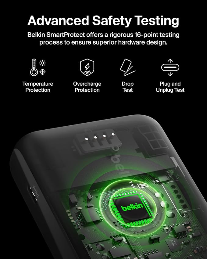 Belkin Portable Charger, USB C Power Bank 20000 mAh w/ 1xUSB-C Port & 2xUSB-A - Image 3