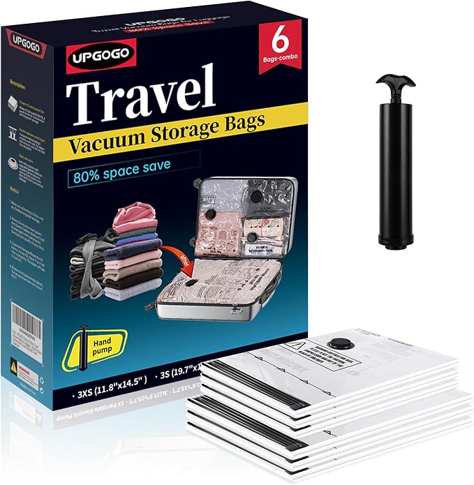 Travel Vacuum Bags for Luggage by UPGOGO