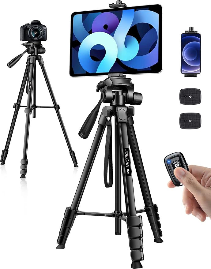 JOILCAN Phone Tripod Stand, Travel Aluminum Tripod by JOILCAN
