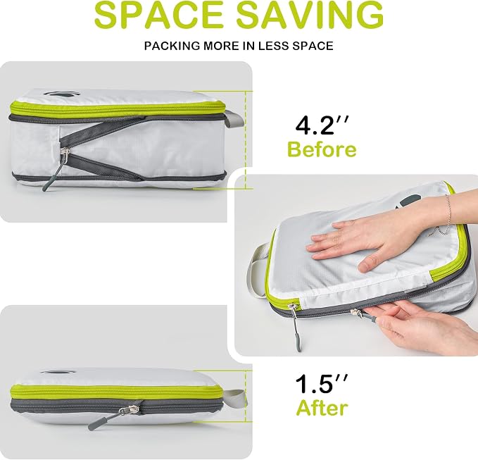 Cipway Compression Packing Cubes, Lightweight Travel Luggage Organizers - Image 3