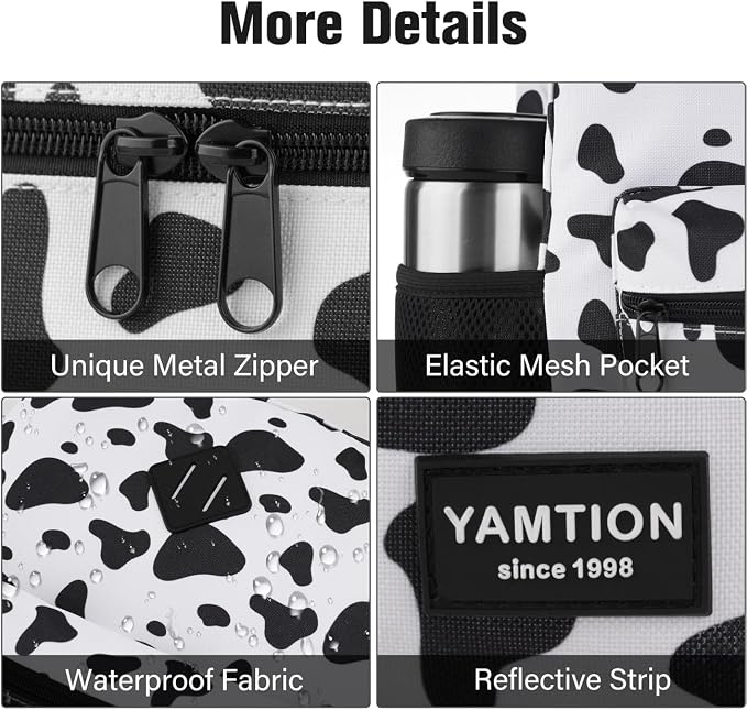 Unisex School Backpack, Classic Casual Bookbag Adults and Teens Schoolbag - Image 3