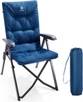 EVER ADVANCED Folding Padded Camping Chair 4 Positon Adjustable Recliner by EVERADVANCED