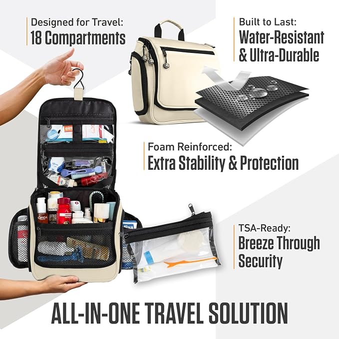 VENTURE 4TH Hanging Travel Toiletry Bag - Image 5
