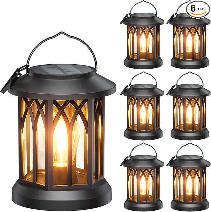 WdtPro Solar Lanterns Outdoor Waterproof, Upgraded Bright Hanging Solar Lights by WdtPro