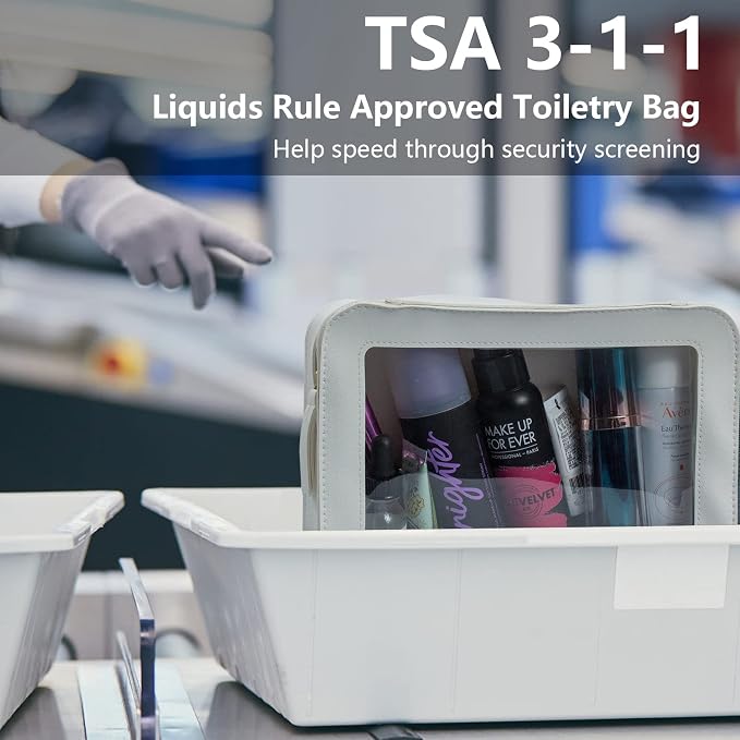 LETGO Clear Makeup Bags, TSA Approved Toiletry Bag - Image 3