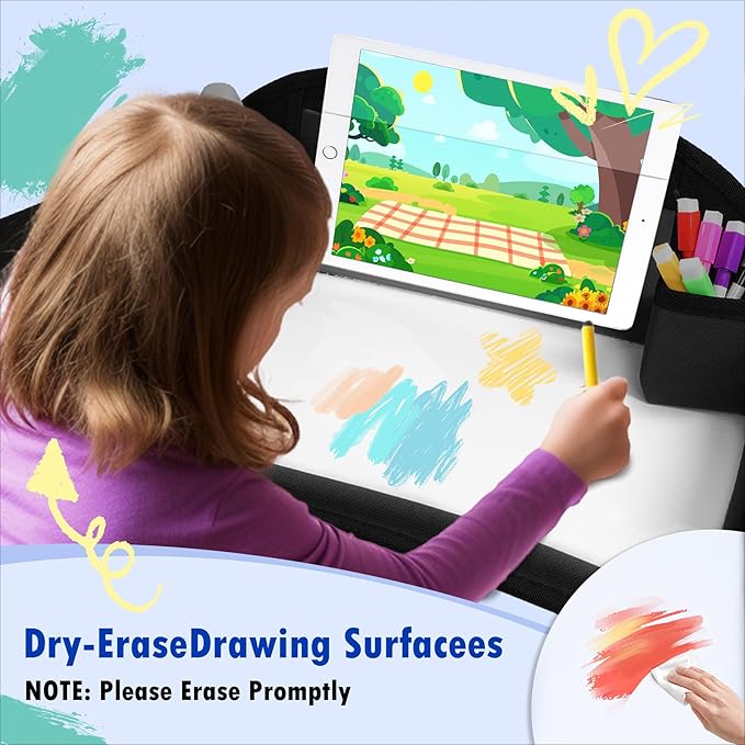Kids Travel Tray for Car Seat, Toddler Road Trip Essentials - Image 5