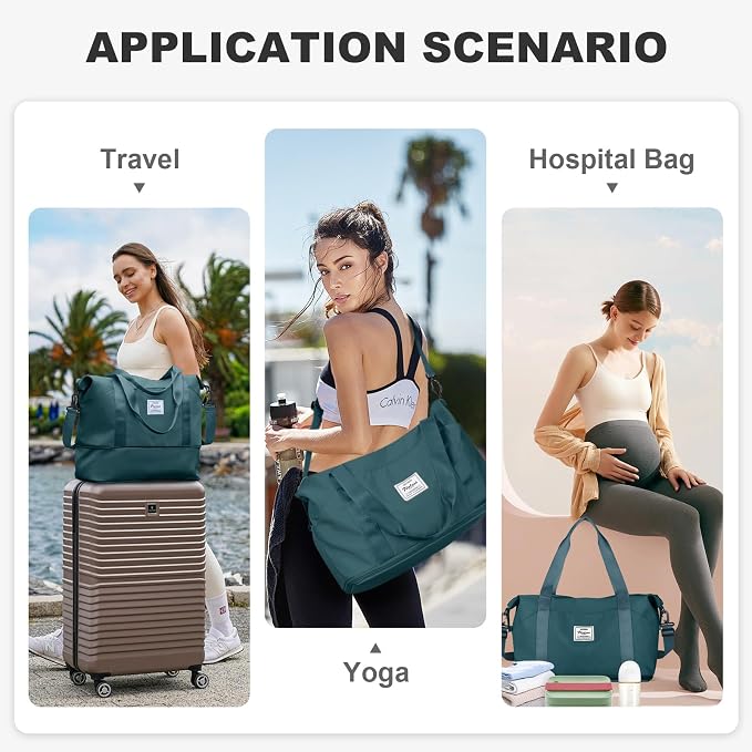 Travel Duffel Bag, Sports Tote Gym Bag, Shoulder Weekender Overnight Bag - Image 3