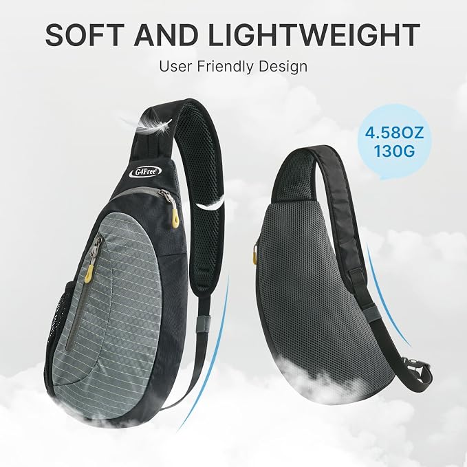G4Free Sling Bag for Men Women, Small Crossbody Backpack Lightweight Chest - Image 7