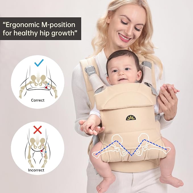 Baby Carrier for Newborns to Toddlers, Adjustable, Ultra-Soft and Weightless - Image 3