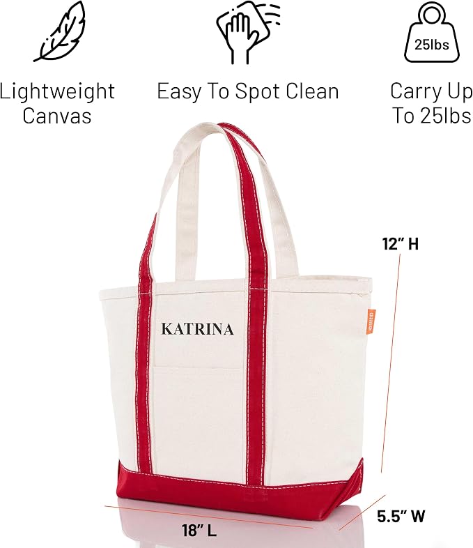 CB STATION Medium Classic Canvas Tote Bag - Image 4