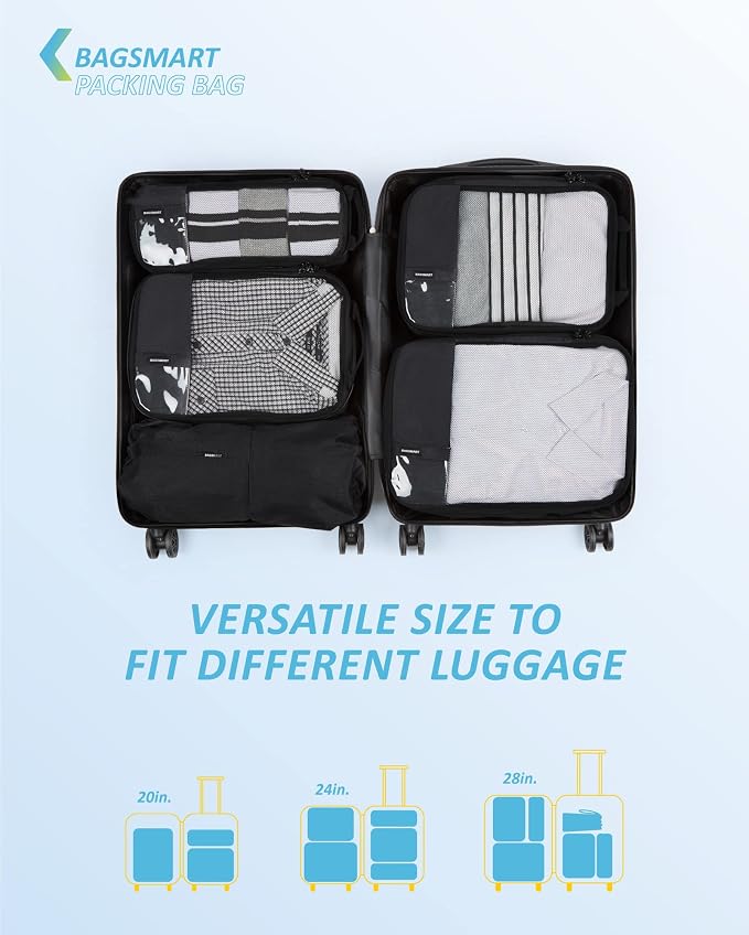 BAGSMART 6 Set Compression Packing Cubes - Image 3