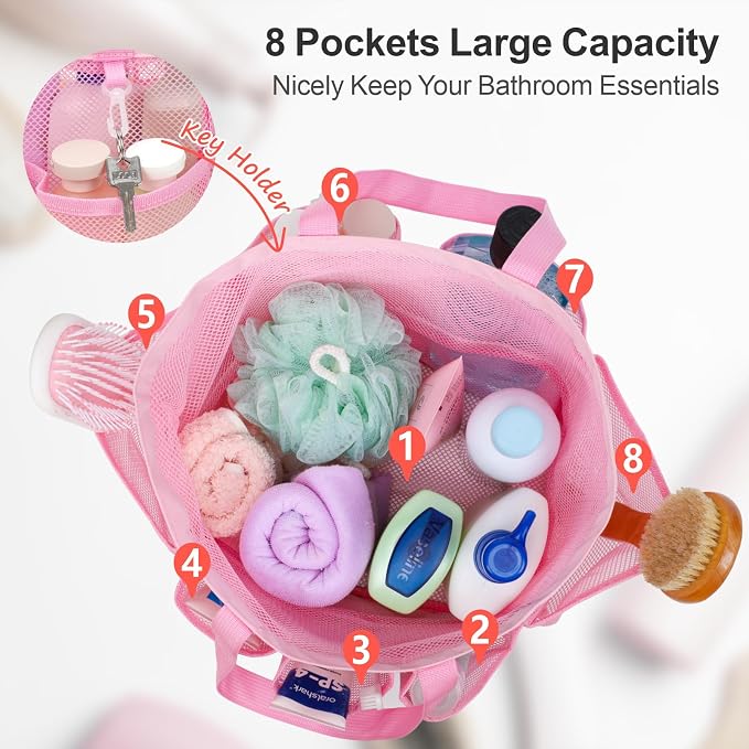 F-color Mesh Shower Caddy Portable - Image 2