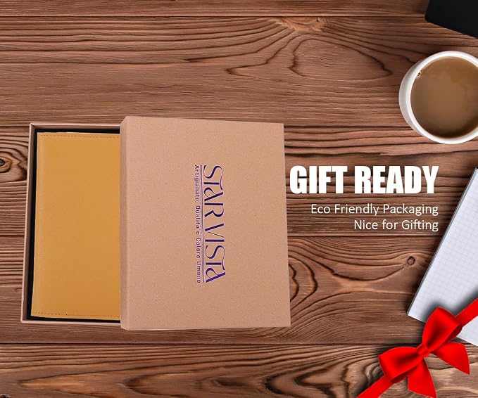 STAR VISTA Albatross Leather Travel Passport Holder, Minimalist Design - Image 9