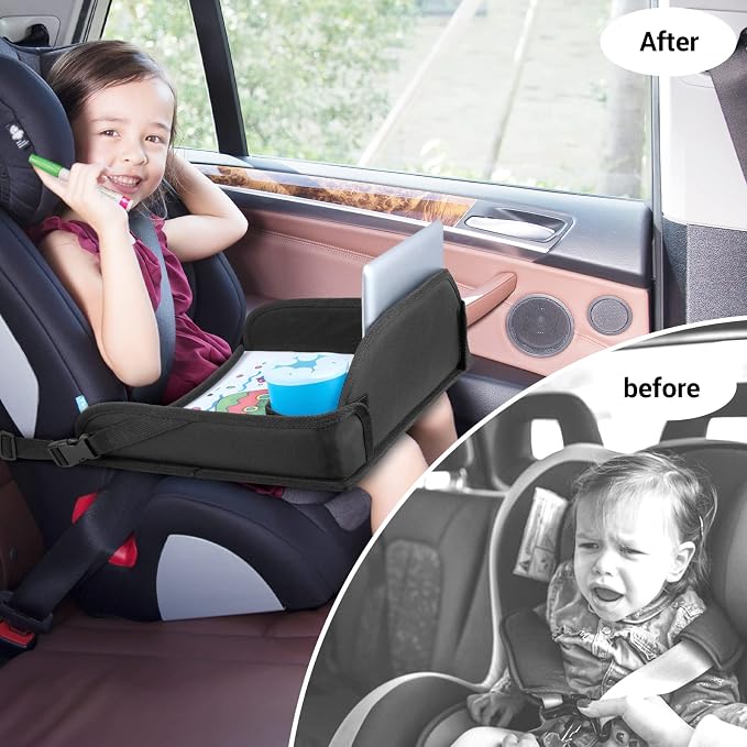 COOLBEBE Kids Travel Tray for Toddler Car Seat, Travel Tray for Airplane - Image 3