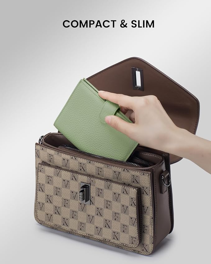 RFID Slim Passport Holder for Women, Compact Leather Passport Wallet - Image 6