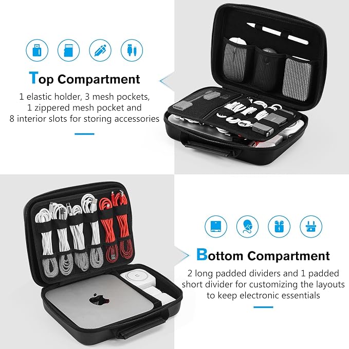ProCase Hard Travel Electronic Organizer Case - Image 2