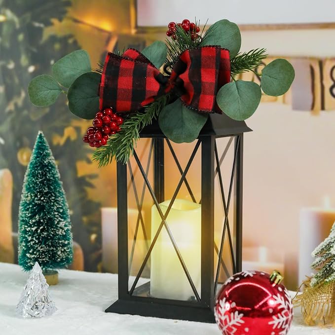 Christmas Outdoor Decor Lanterns 2 Pack, Front Porch, Gift - Image 2