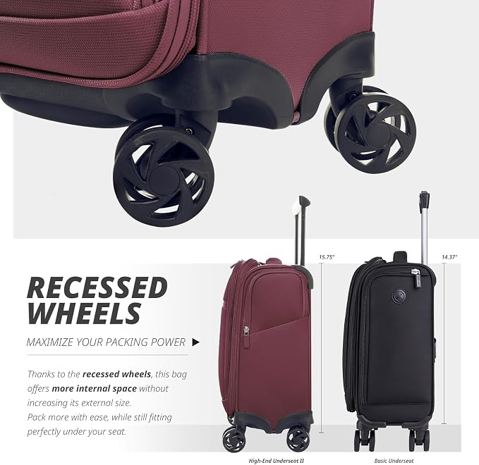 Verage Underseat Carry On Luggage - Image 8
