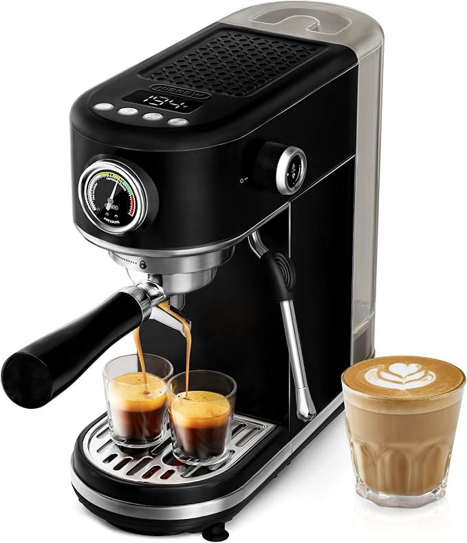 HIBREW H10B - 51mm Espresso Machine - Temperature & Cup Volume Adjustable at by HiBREWCoffee