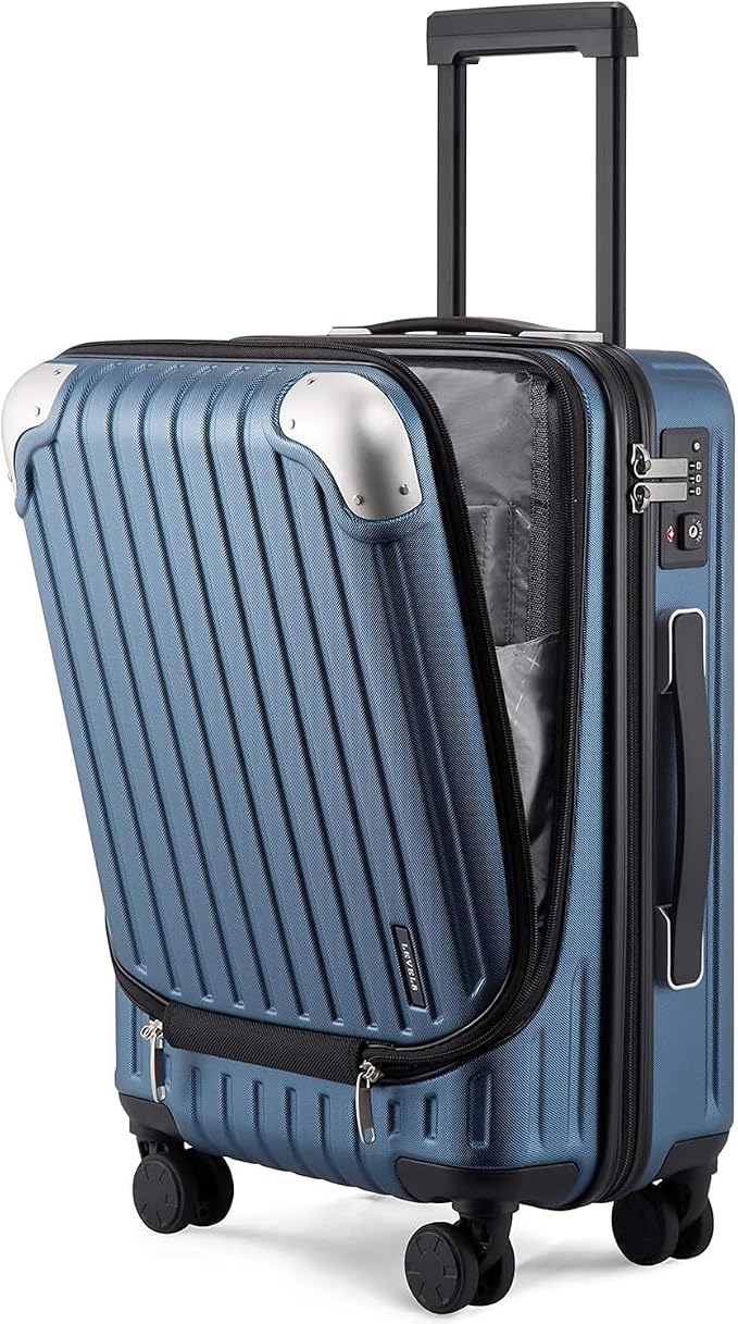 LEVEL8 Grace Carry on Luggage 22x14x9 Airline Approved, 20 Inch Hard Shell by LEVEL8