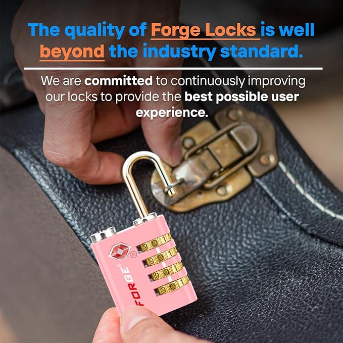 Forge Dual-Opening: Key or Combination Access Lock, TSA Approved Locks - Image 6