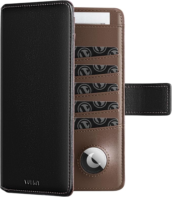 VULKIT Passport Holder with Airtag Holder RFID Blocking Passport Wallet Travel by VULKIT