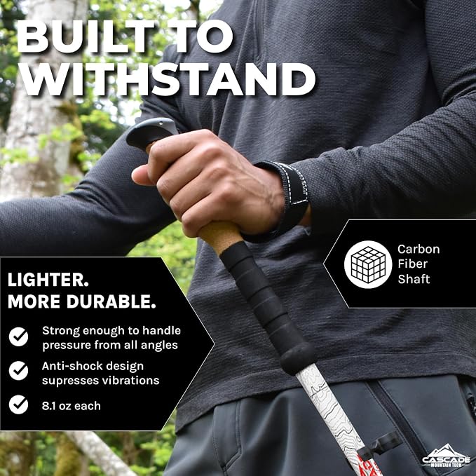 Cascade Mountain Tech Trekking Poles - Image 2