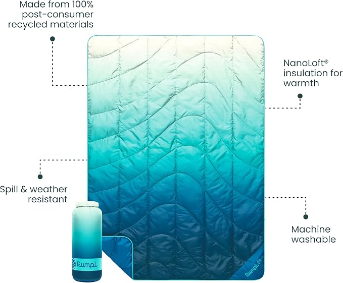 Rumpl Travel Puffy Blanket, Ultra-Packable Travel-Size Warmth and Comfort - Image 3