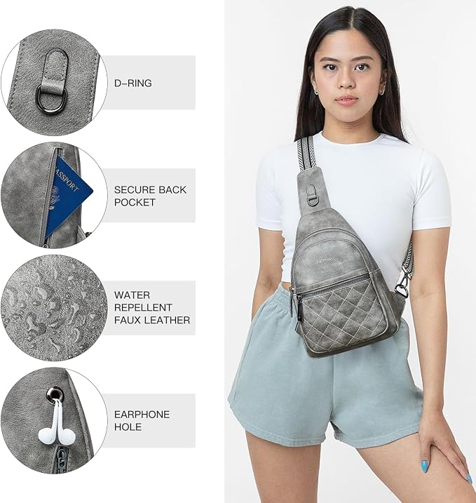 Sling Bag For Women Fanny Pack Crossbody Travel Shoulder Belt Bags Tote - Image 5