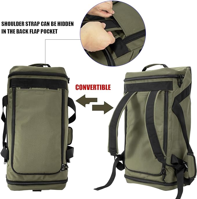 Large Duffle Bag, Gym Bags For Men Weekend Bag For Women Travel Backpack Carry - Image 2
