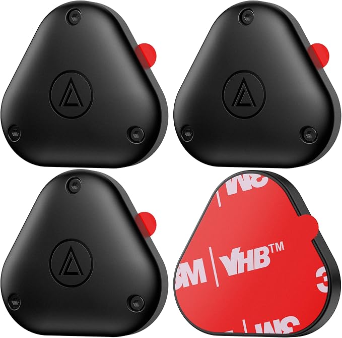 for Airtag Holder with 3M Adhesive Sticker, air Tags-4 Pack Apple Holder by Landforce
