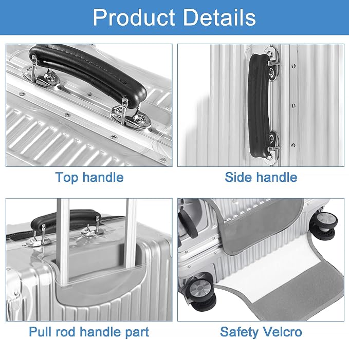 Clear Luggage Cover for 30 inch Suitcase Tsa Approved Thicken PVC Plastic - Image 7
