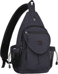 MOSISO Sling Backpack, Canvas Crossbody Hiking Daypack Bag by MOSISO