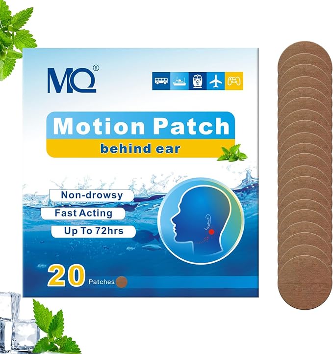 MQ 20ct Motion Sickness Patches, Dark Color, Sea Sickness Patches Non Drowsy & - Image 9