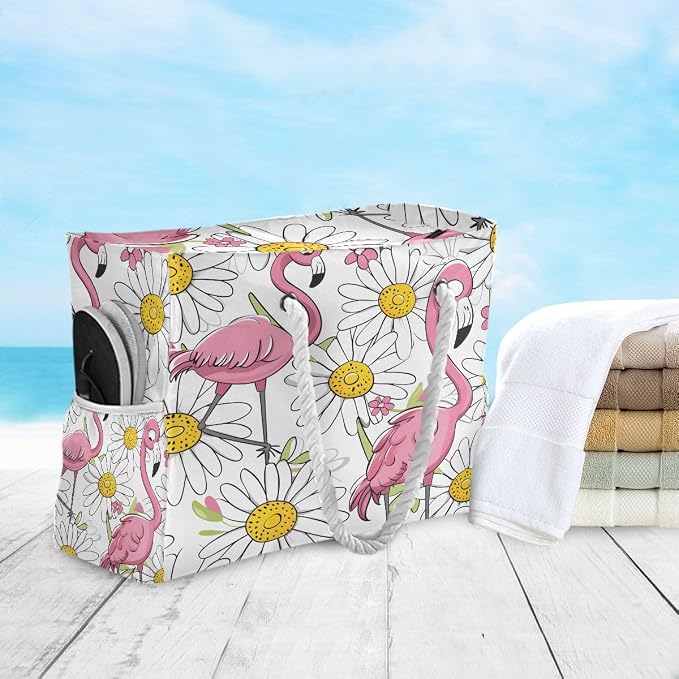 senya Large Beach Bags Totes Canvas Tote Shoulder Bag Soft Wave Water Resistant - Image 5