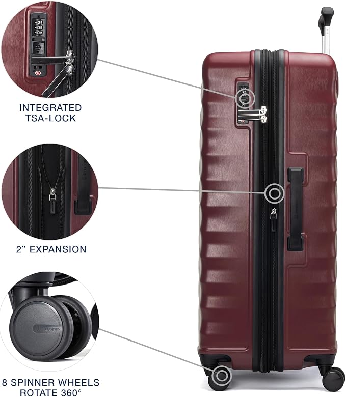 Travelpro Maxlite Air V2 Hardside Expandable Checked Luggage, 8 Spinner Wheels - Image 4